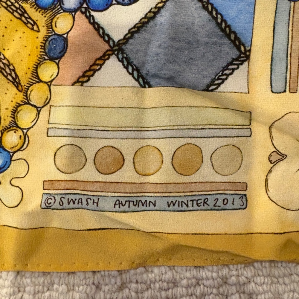 Swash London Silk Scarf - Picture 4 of 4
